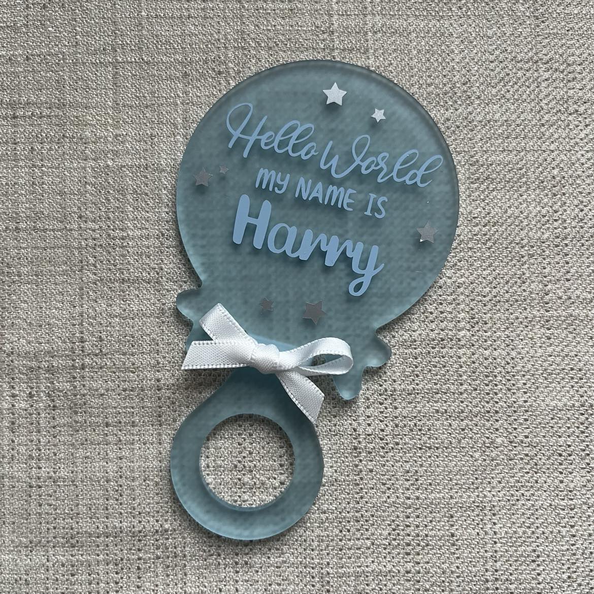 Baby Birth Announcement Rattle