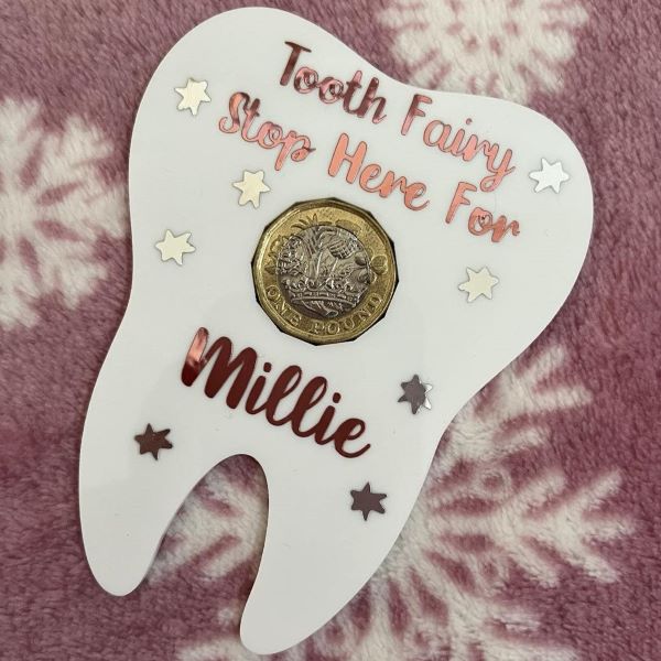 Personalised Tooth Fairy Coin Holder